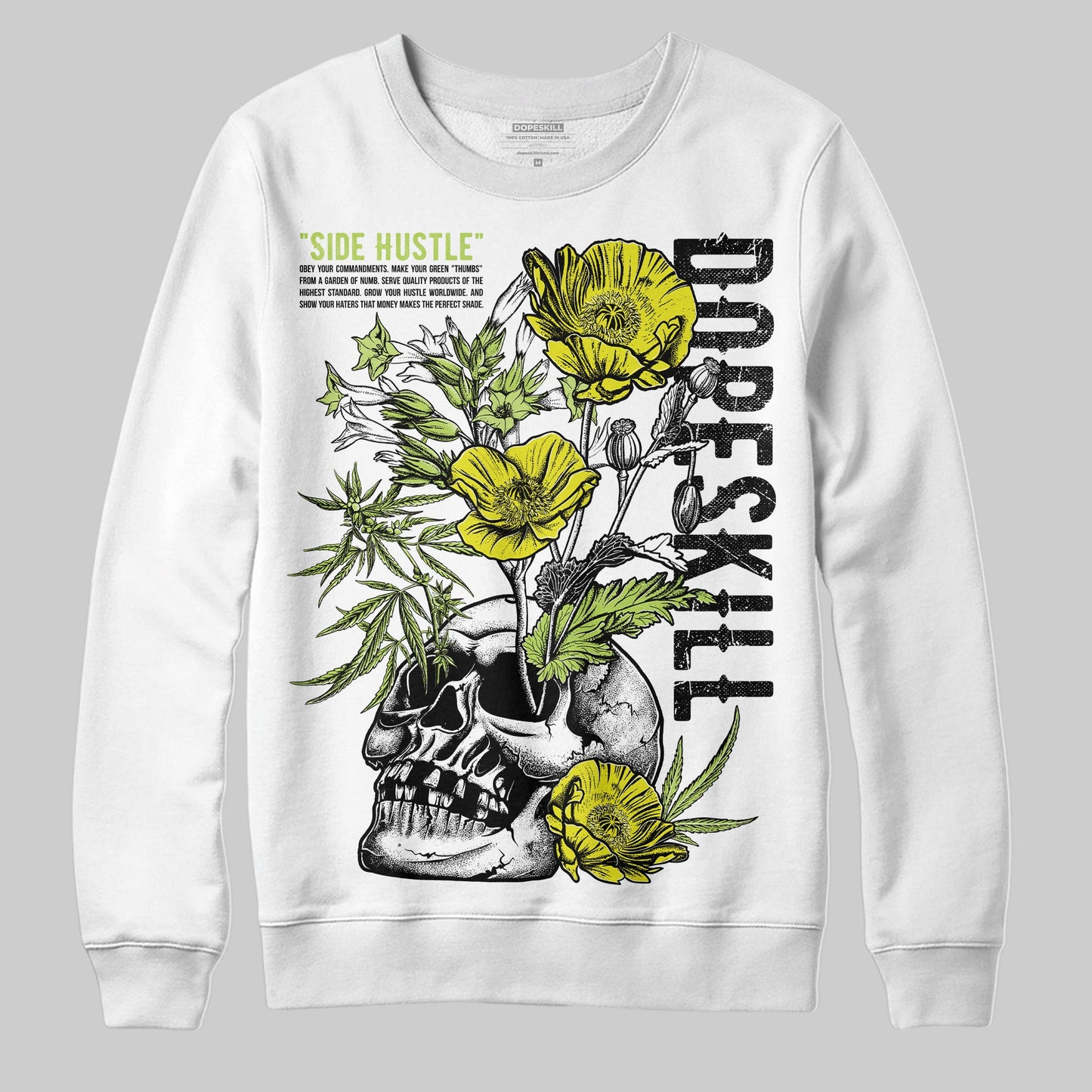 Bright Cactus 13s DopeSkill Sweatshirt Side Hustle Graphic