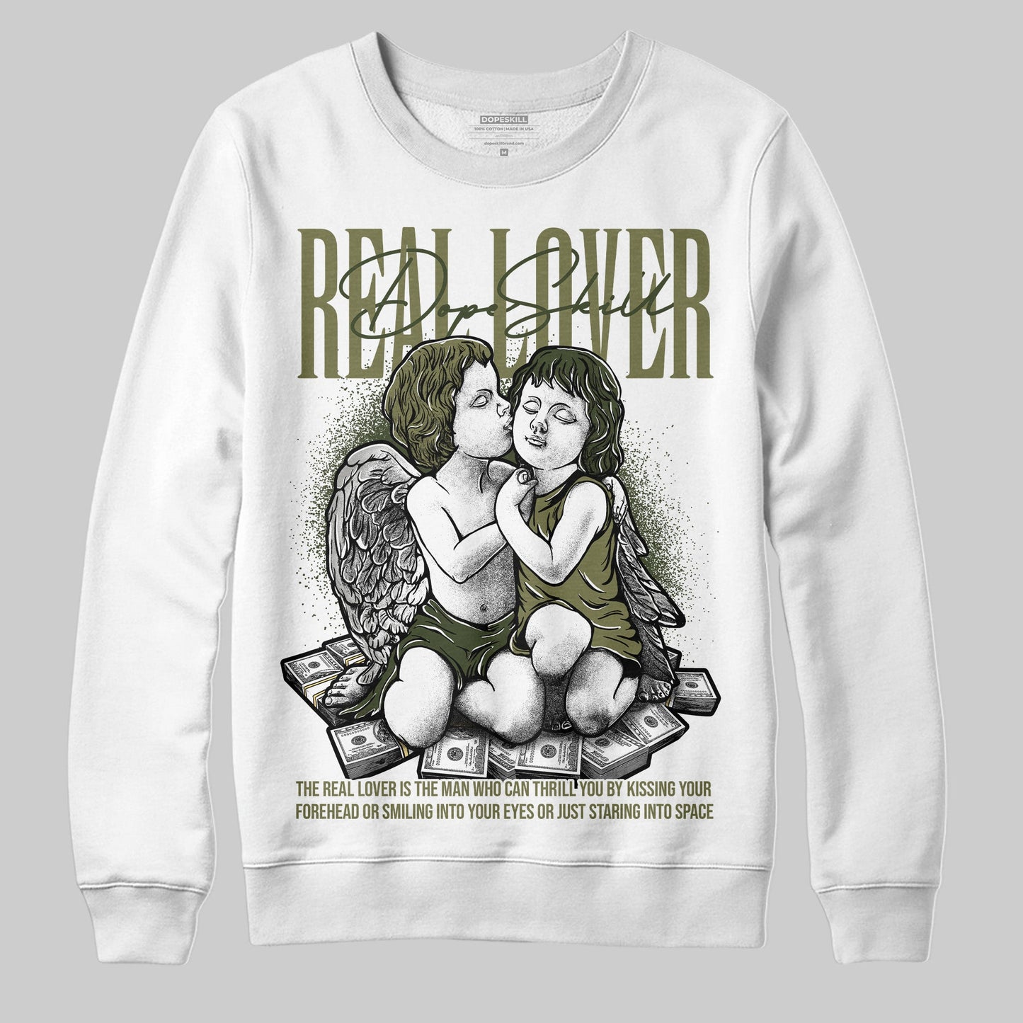 Craft Olive 4s DopeSkill Sweatshirt Real Lover Graphic