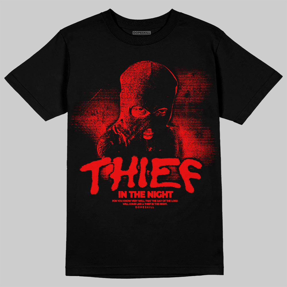 Cherry 11s DopeSkill T-Shirt Thief In The Night Graphic