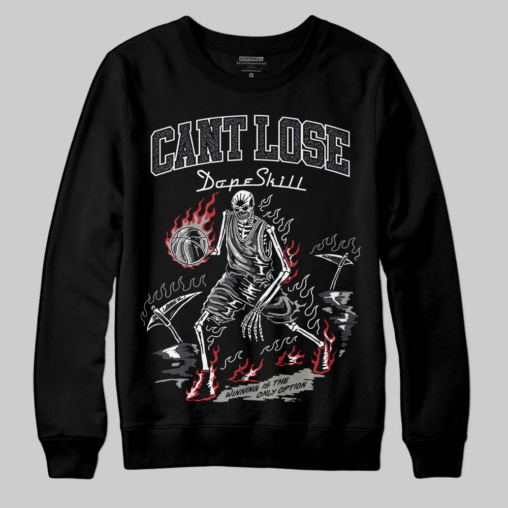 Black Cat 3s DopeSkill Sweatshirt Cant Lose Graphic