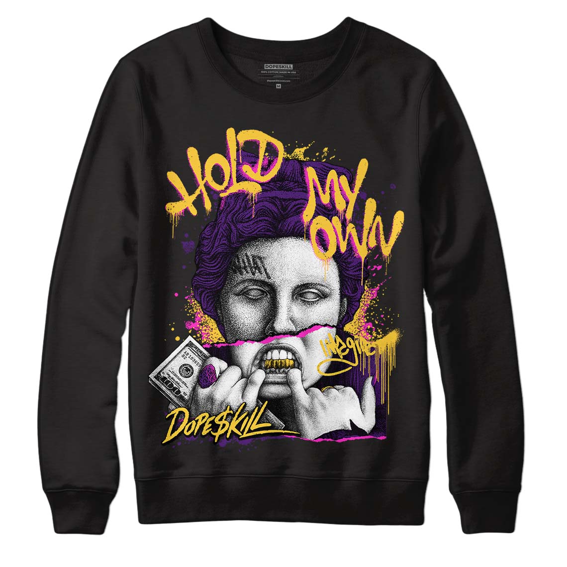 Field Purple 12s DopeSkill Sweatshirt Hold My Own Graphic