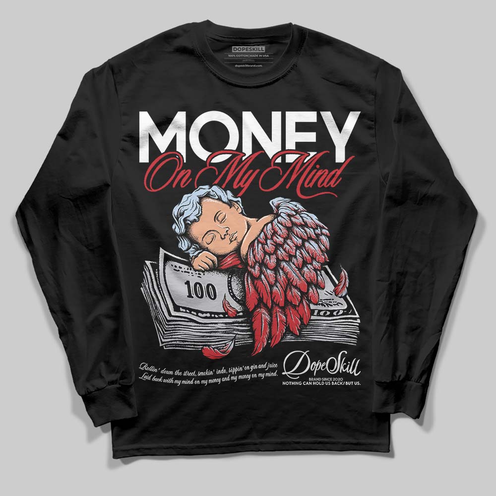 Black Metallic Reimagined 5s DopeSkill Long Sleeve T-Shirt MOMM Graphic