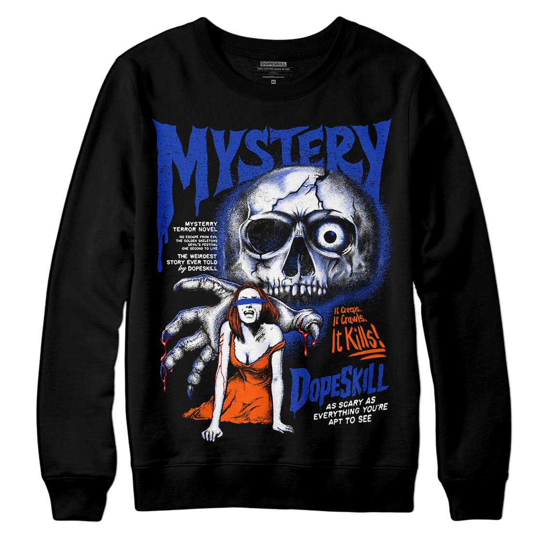 Dunk Futura Orange Blaze DopeSkill Sweatshirt Mystery Ghostly Grasp Graphic
