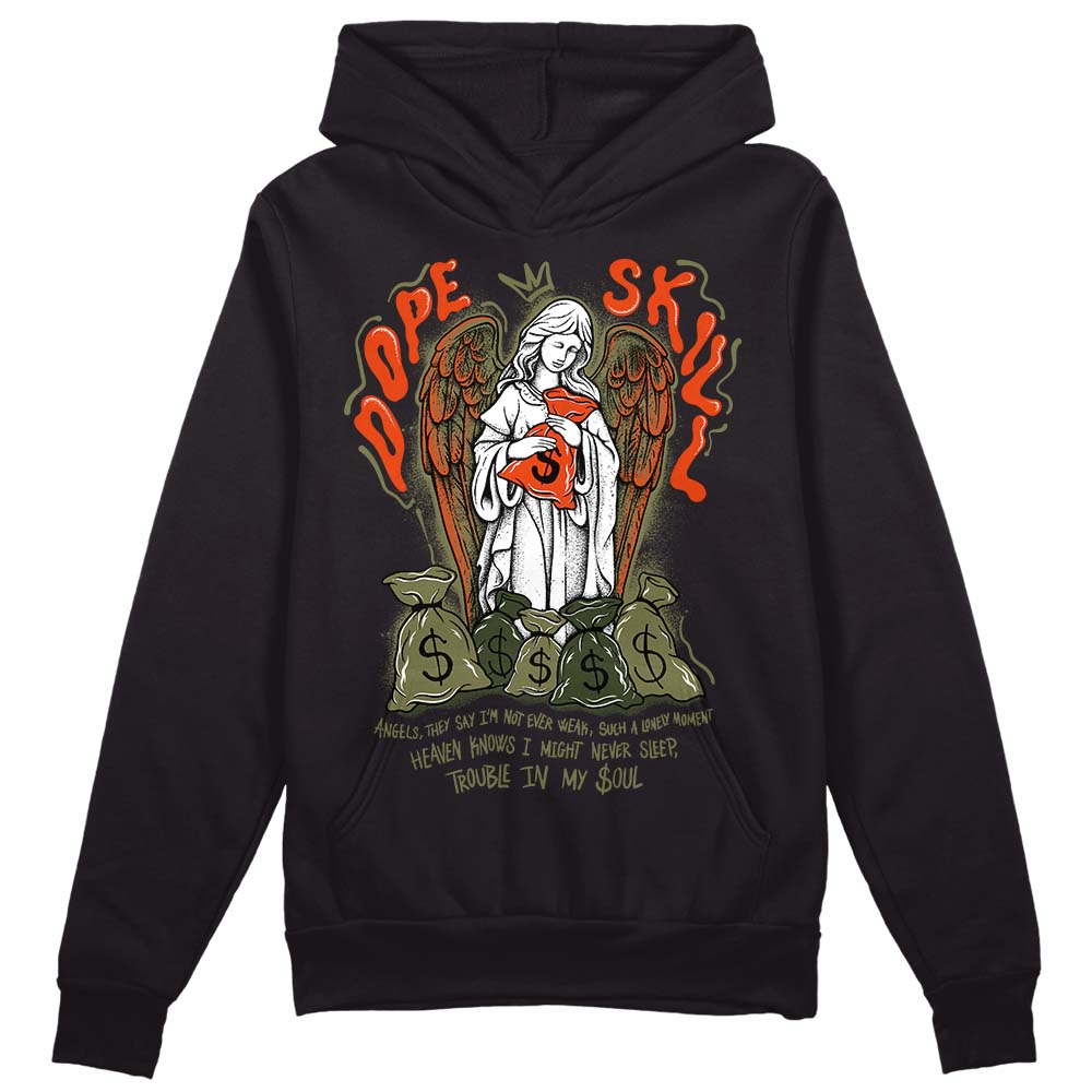Olive Collection DopeSkill Hoodie Sweatshirt Angels Graphic