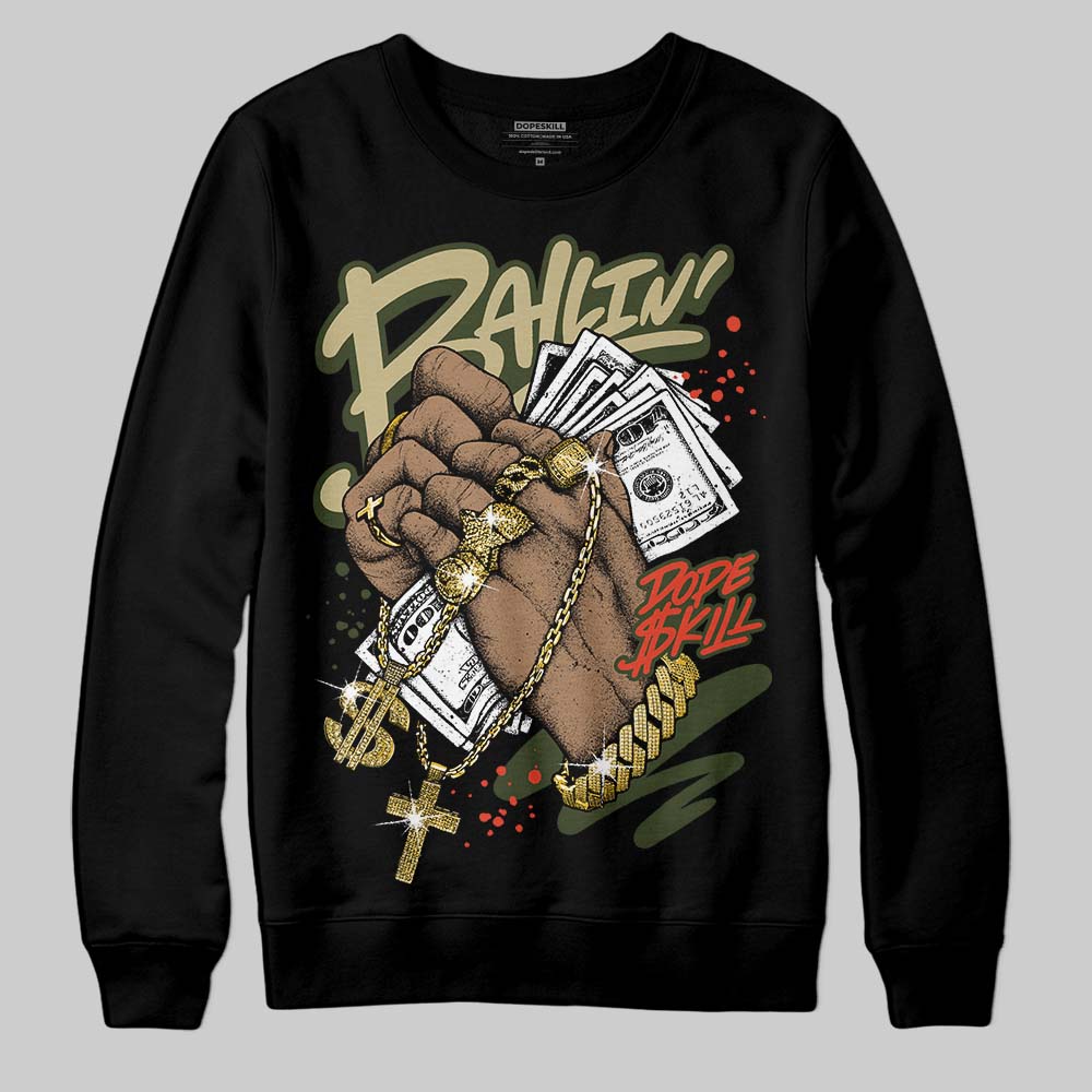Olive Collection DopeSkill Sweatshirt Always Ballin' Graphic