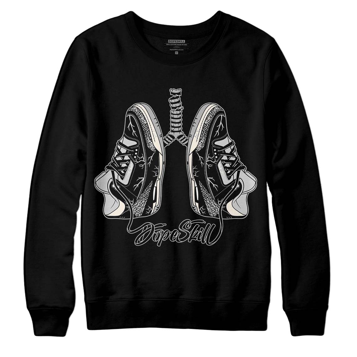 Off Noir 3s DopeSkill Sweatshirt Breathe Graphic