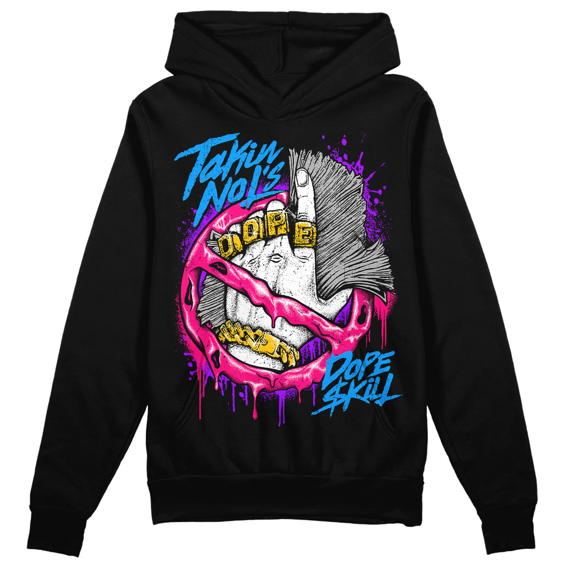 Fierce Pink 1s DopeSkill Hoodie Sweatshirt Takin No L's Graphic