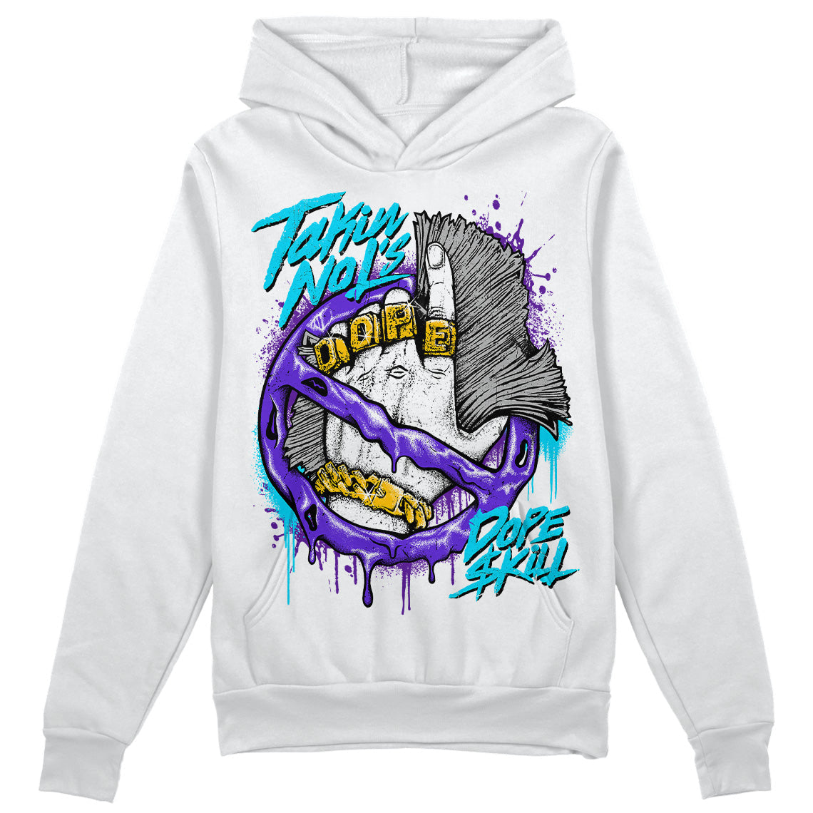 Aqua 6s DopeSkill Hoodie Sweatshirt Takin No L's Graphic