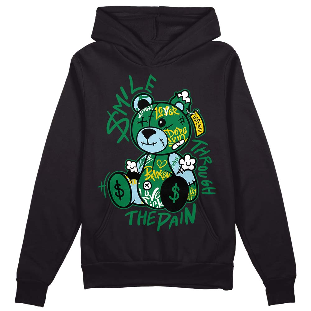 Lucky Green 5s DopeSkill Hoodie Sweatshirt Smile Through The Pain Graphic