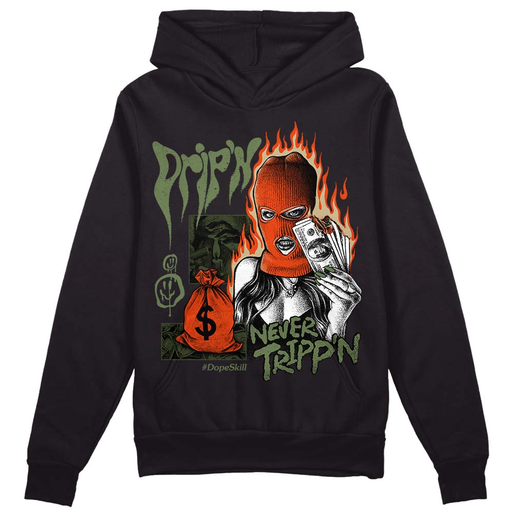 Olive Collection DopeSkill Hoodie Sweatshirt Drip'n Never Tripp'n Graphic