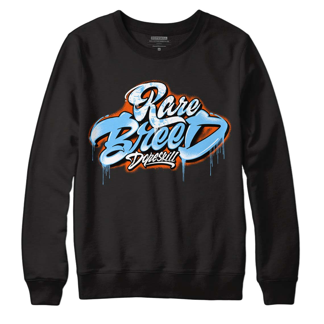 Dunk Low Futura University Blue DopeSkill Sweatshirt Rare Breed Type Graphic
