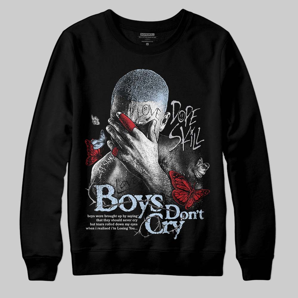 Black Metallic Reimagined 5s DopeSkill Sweatshirt Boys Don't Cry Graphic