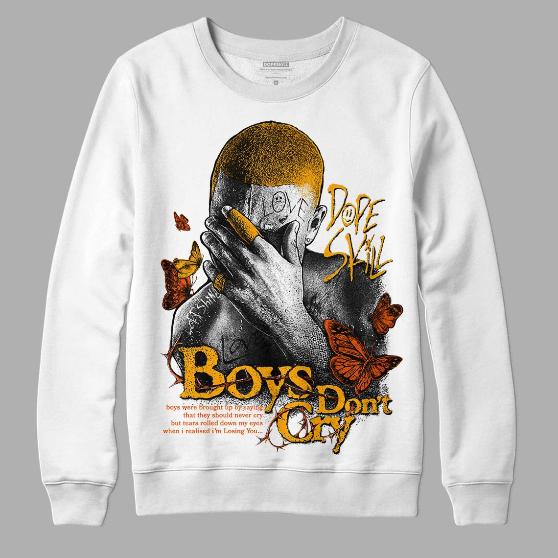 Black Taxi 12s DopeSkill Sweatshirt Boys Don't Cry Graphic
