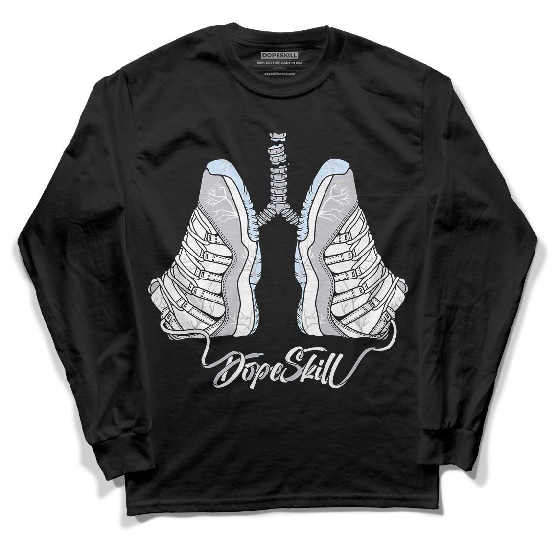 Cement Grey 11s DopeSkill Long Sleeve T-Shirt Breathe Graphic