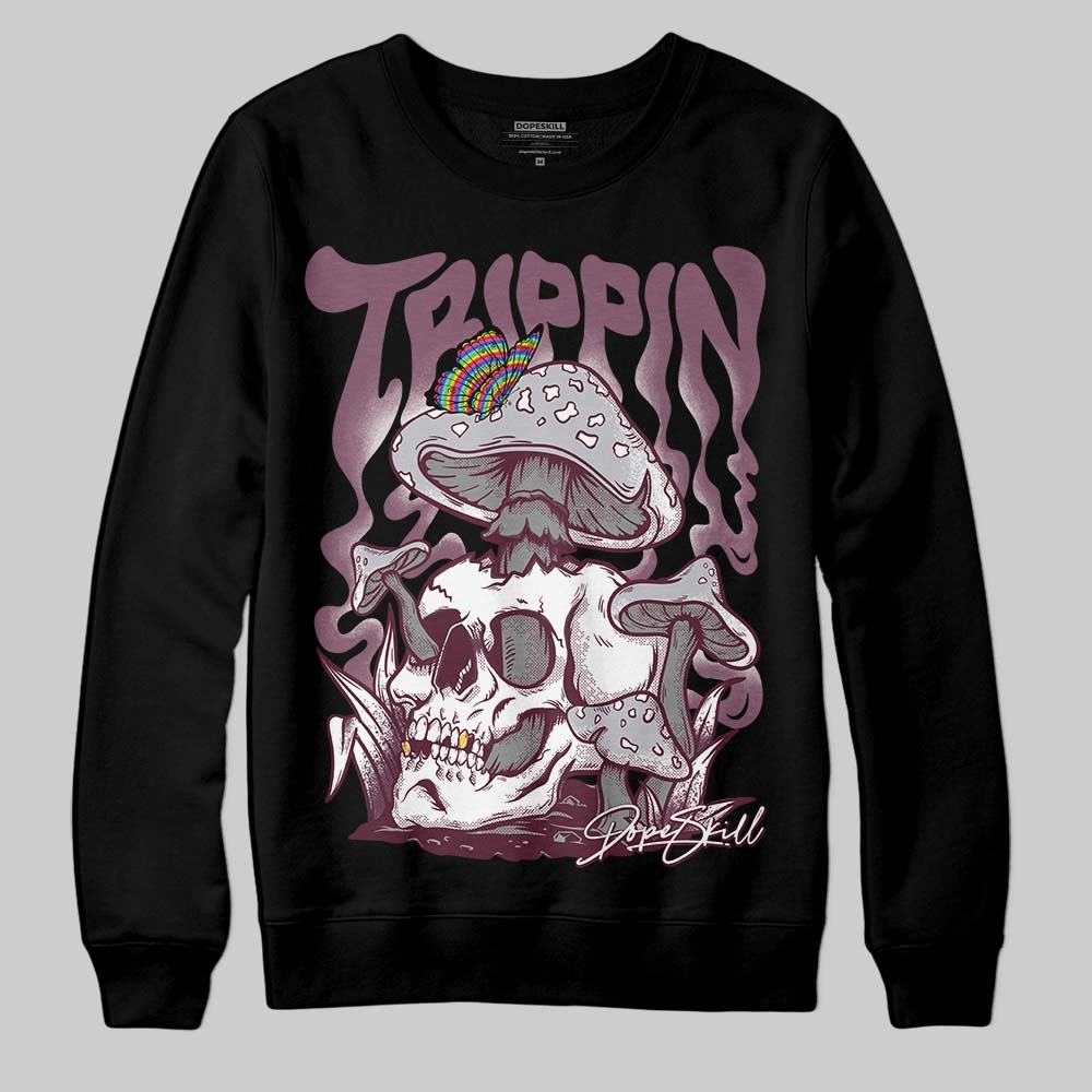 Burgundy 5s DopeSkill Sweatshirt Trippin Graphic
