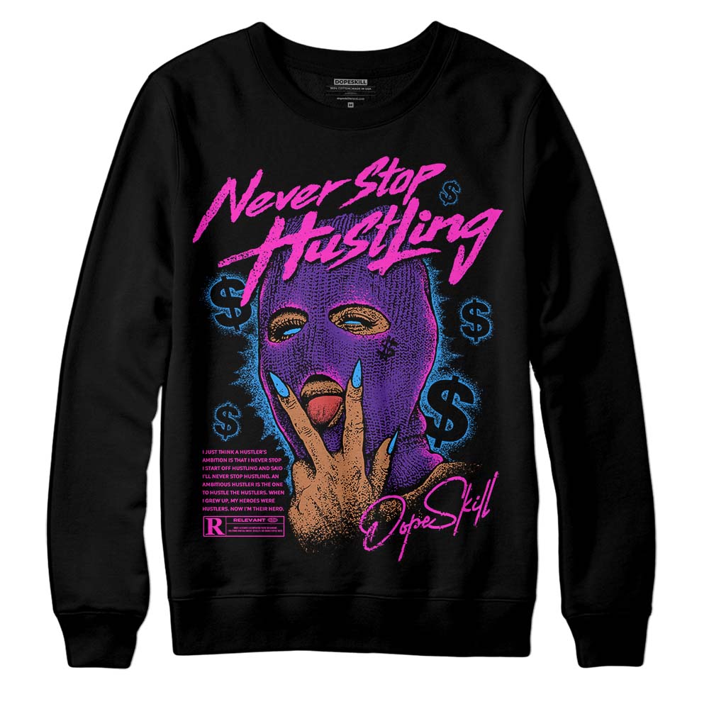 PURPLE Collection DopeSkill Sweatshirt Never Stop Hustling Graphic