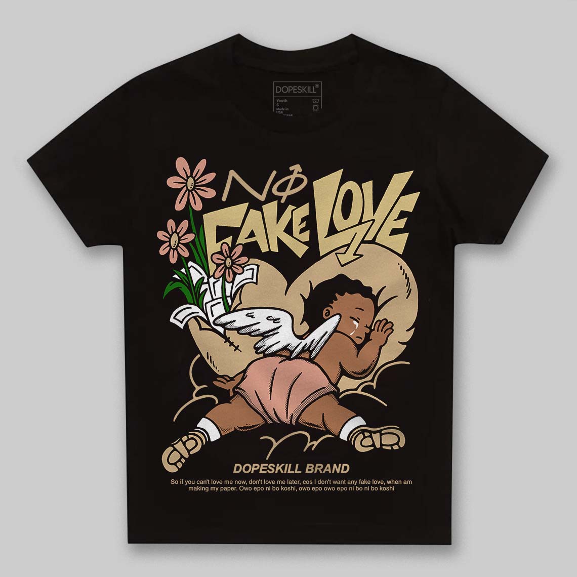 TAN Collection DopeSkill Toddler Kids T-shirt No Fake Love Graphic