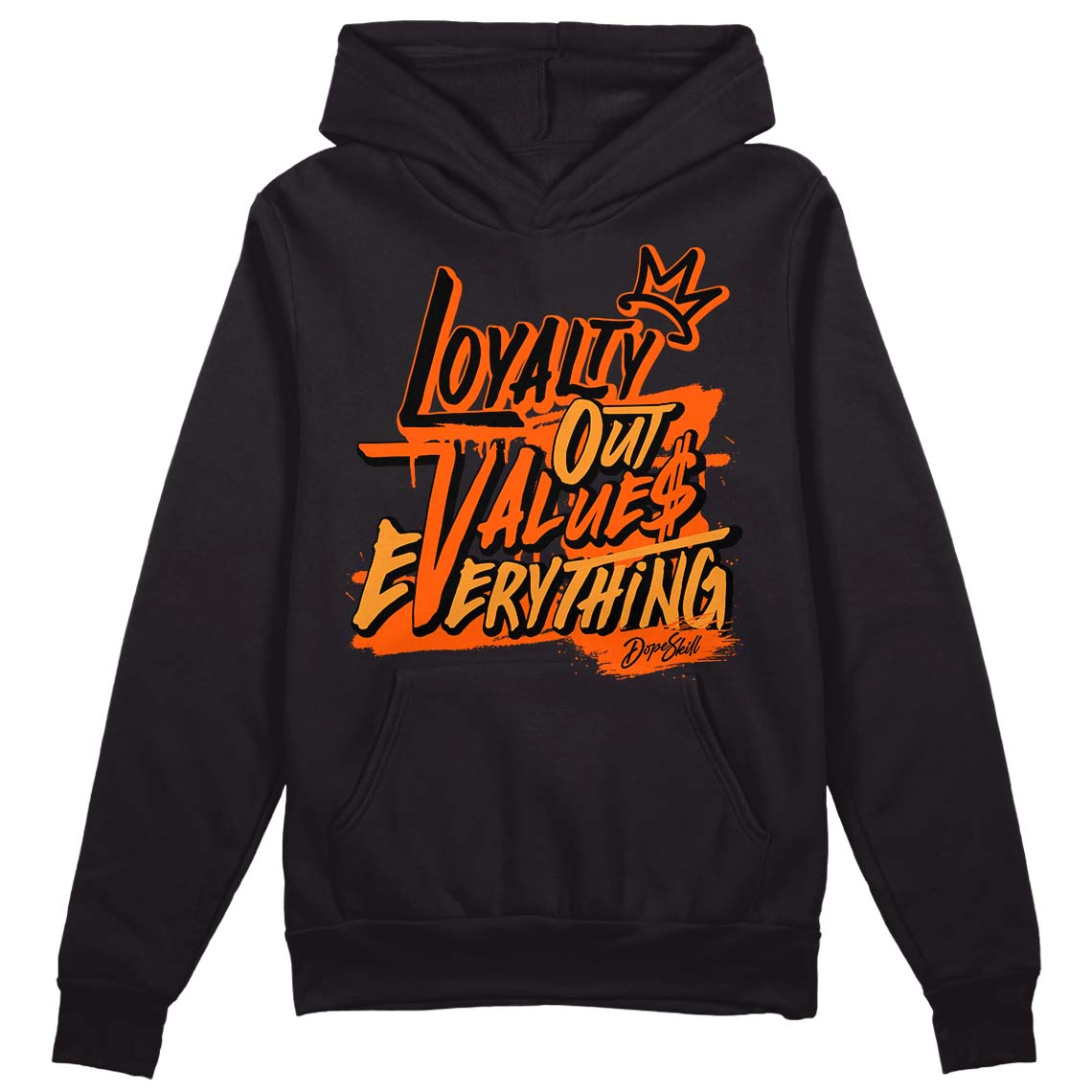 Brilliant Orange 12s DopeSkill Hoodie Sweatshirt LOVE Graphic