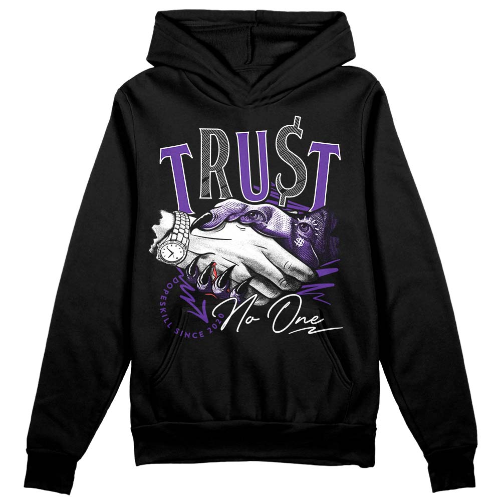 PURPLE Collection DopeSkill Hoodie Sweatshirt Trust No One Graphic
