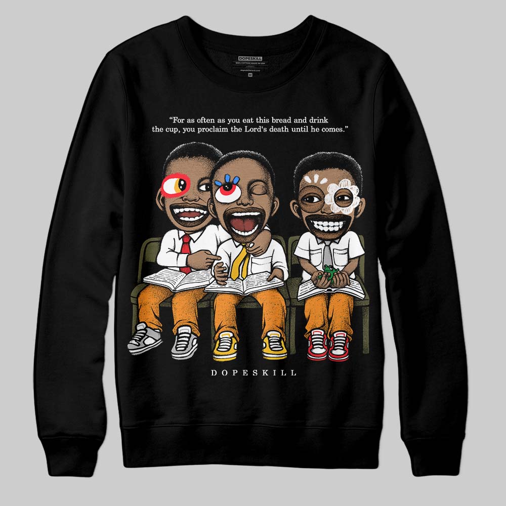 Olive 5s DopeSkill Sweatshirt First Sunday Graphic