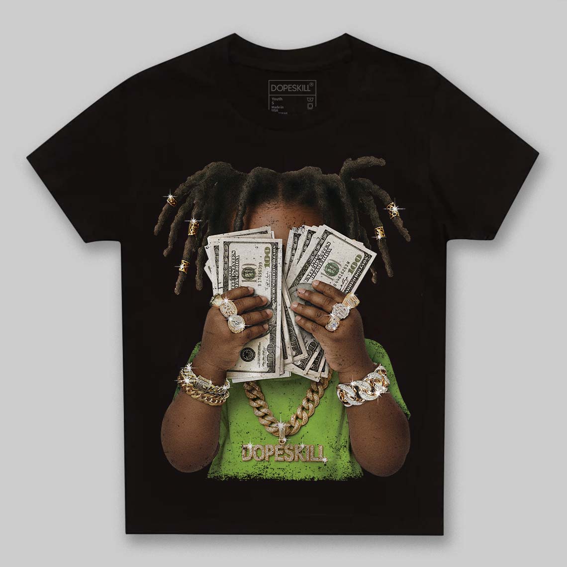 Neon Green Collection DopeSkill Toddler Kids T-shirt Rich Youth Graphic