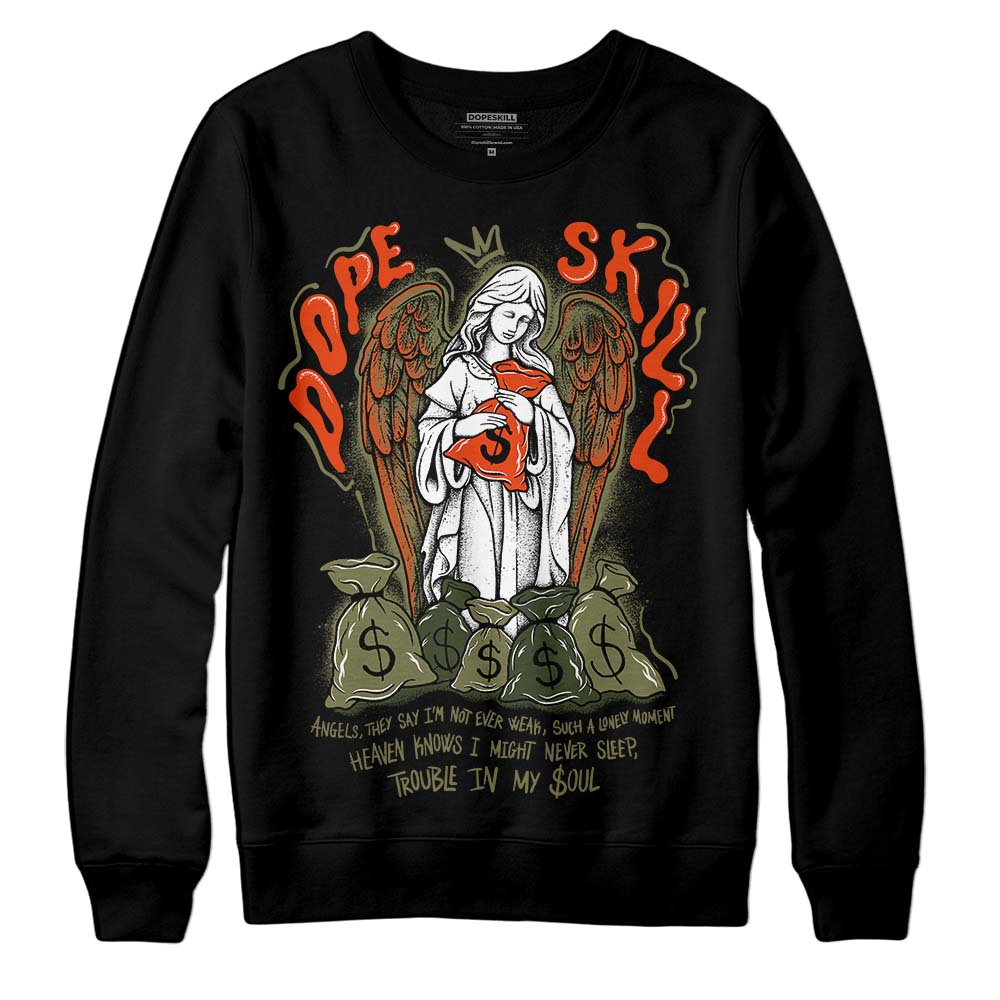 Olive Collection DopeSkill Sweatshirt Angels Graphic