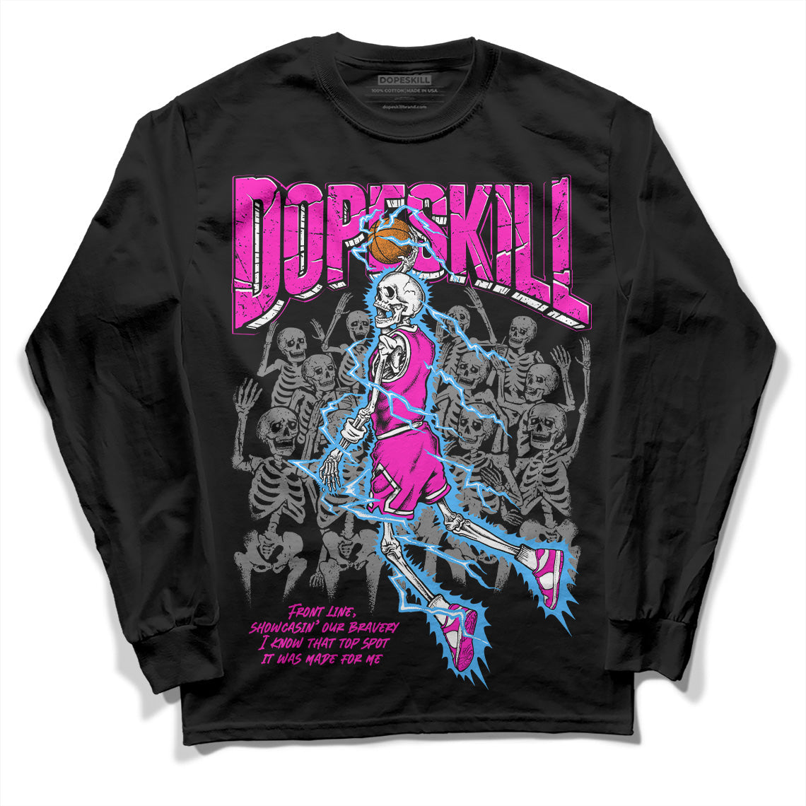 Dunk Low Active Fuchsia DopeSkill Long Sleeve T-Shirt Thunder Dunk Graphic