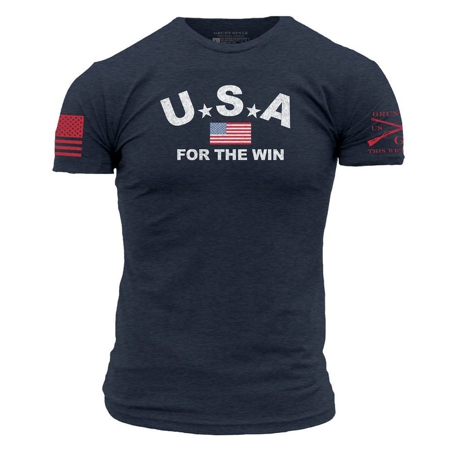 USA For The Win T-Shirt - Midnight Navy