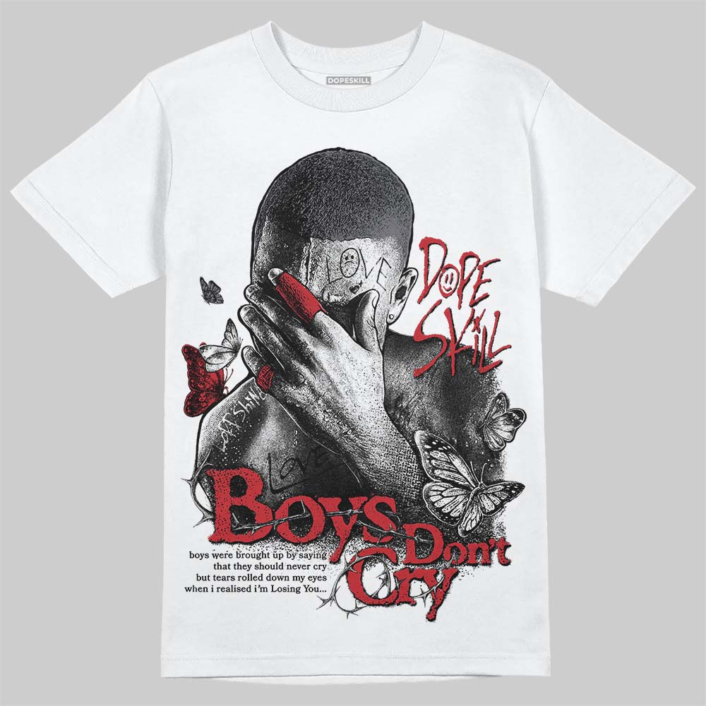 Cement Grey 3s DopeSkill T-Shirt Boys Don't Cry Graphic