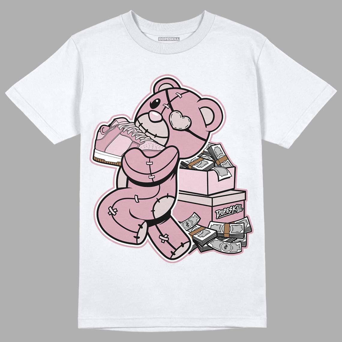 Dunk Low Teddy Bear Pink DopeSkill T-Shirt Bear Steals Sneaker Graphic
