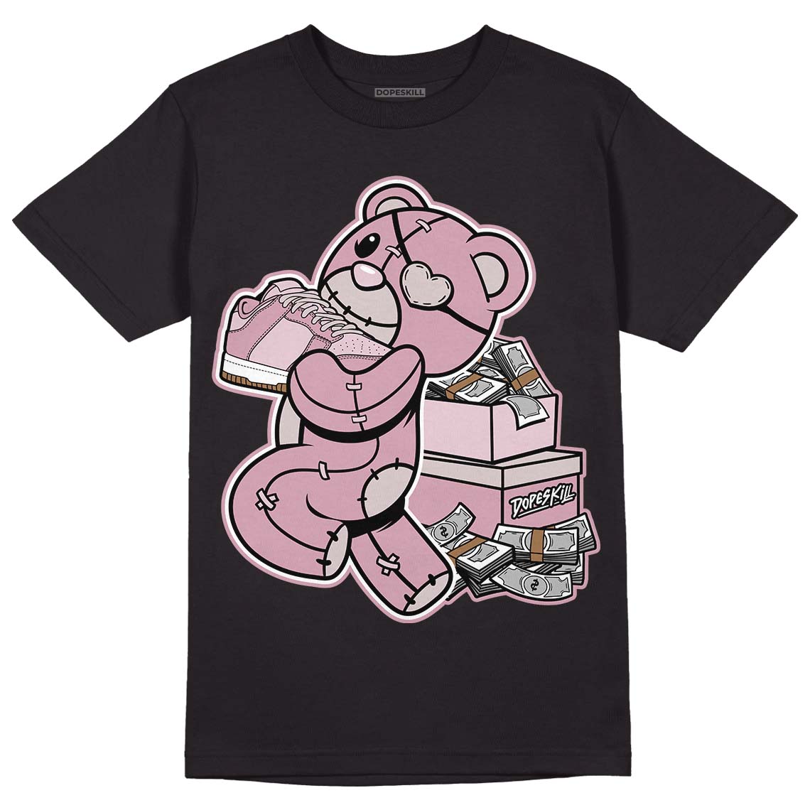 Dunk Low Teddy Bear Pink DopeSkill T-Shirt Bear Steals Sneaker Graphic