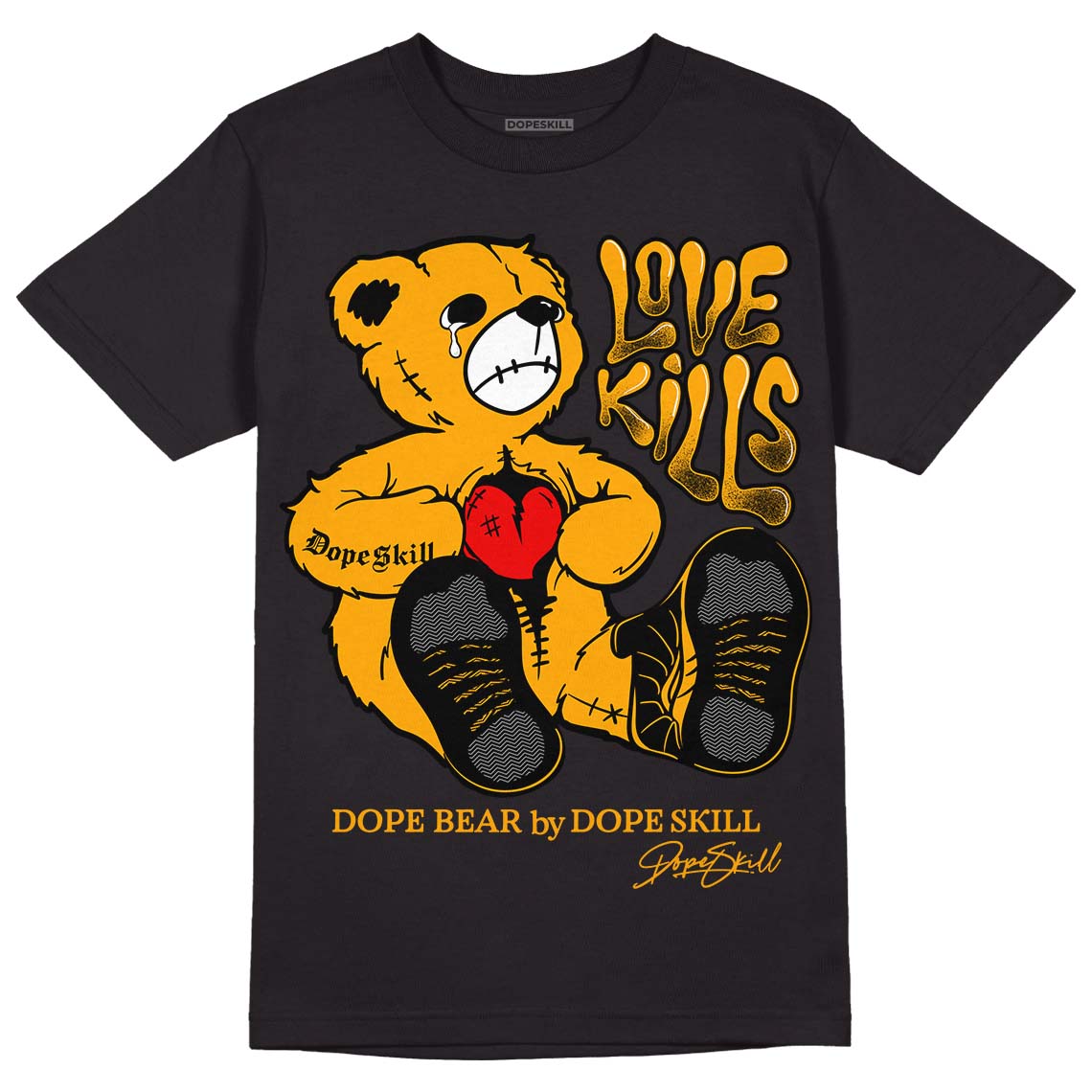 Black Taxi 12s DopeSkill T-Shirt Love Kills Graphic