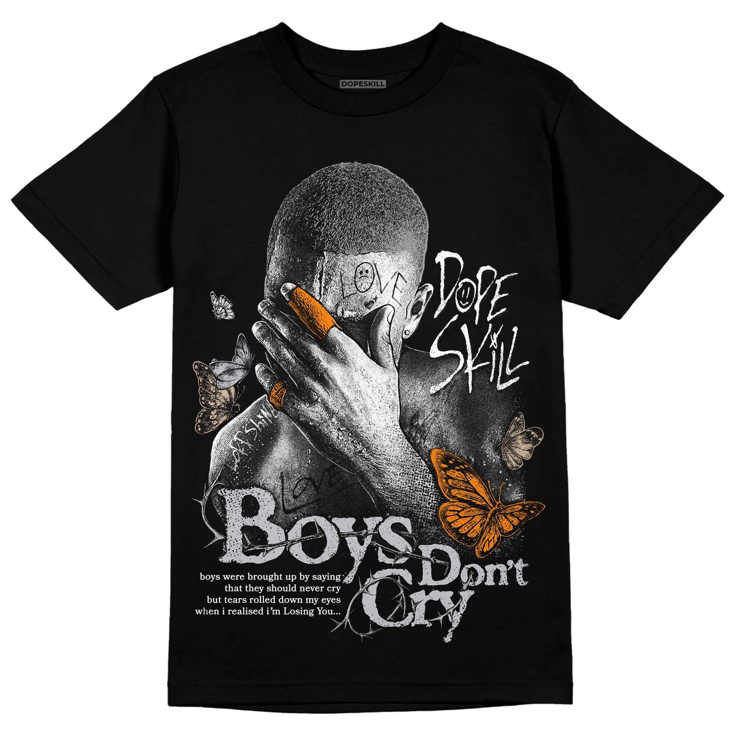 Grey Collection DopeSkill T-Shirt Boys Don't Cry Graphic
