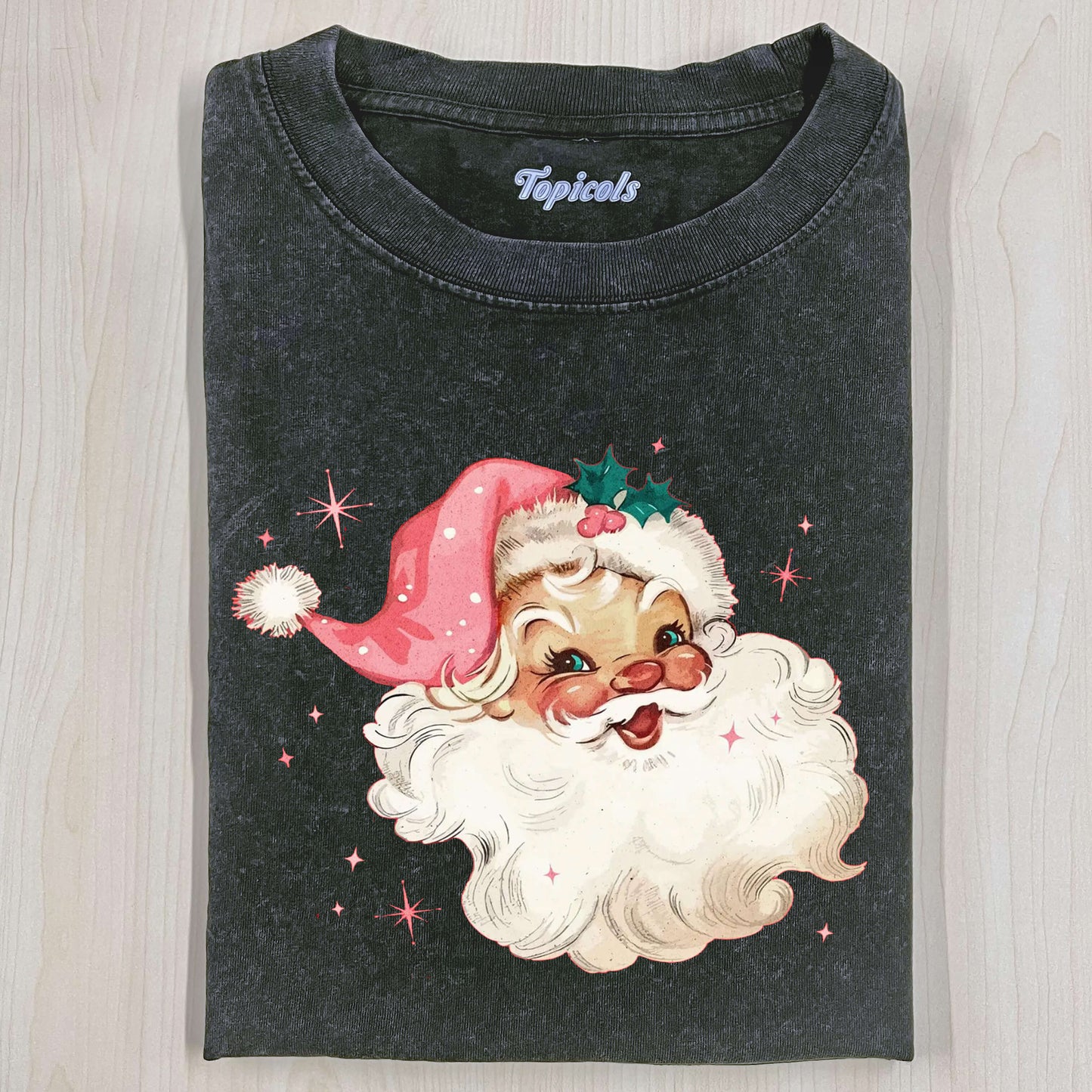 PINK SANTA RETRO CHRISTMAS T-SHIRTS¬† Style001
