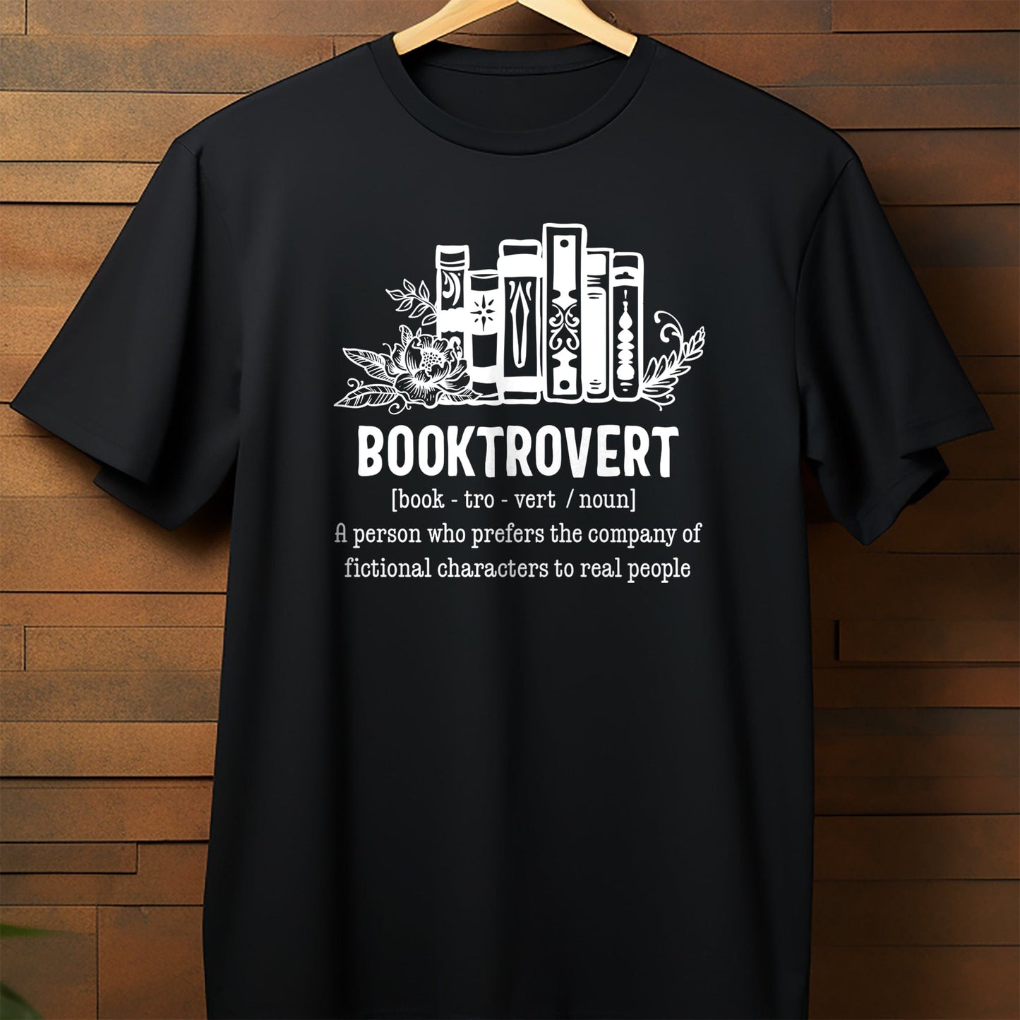 Booktrovert 4 WH T-Shirt
