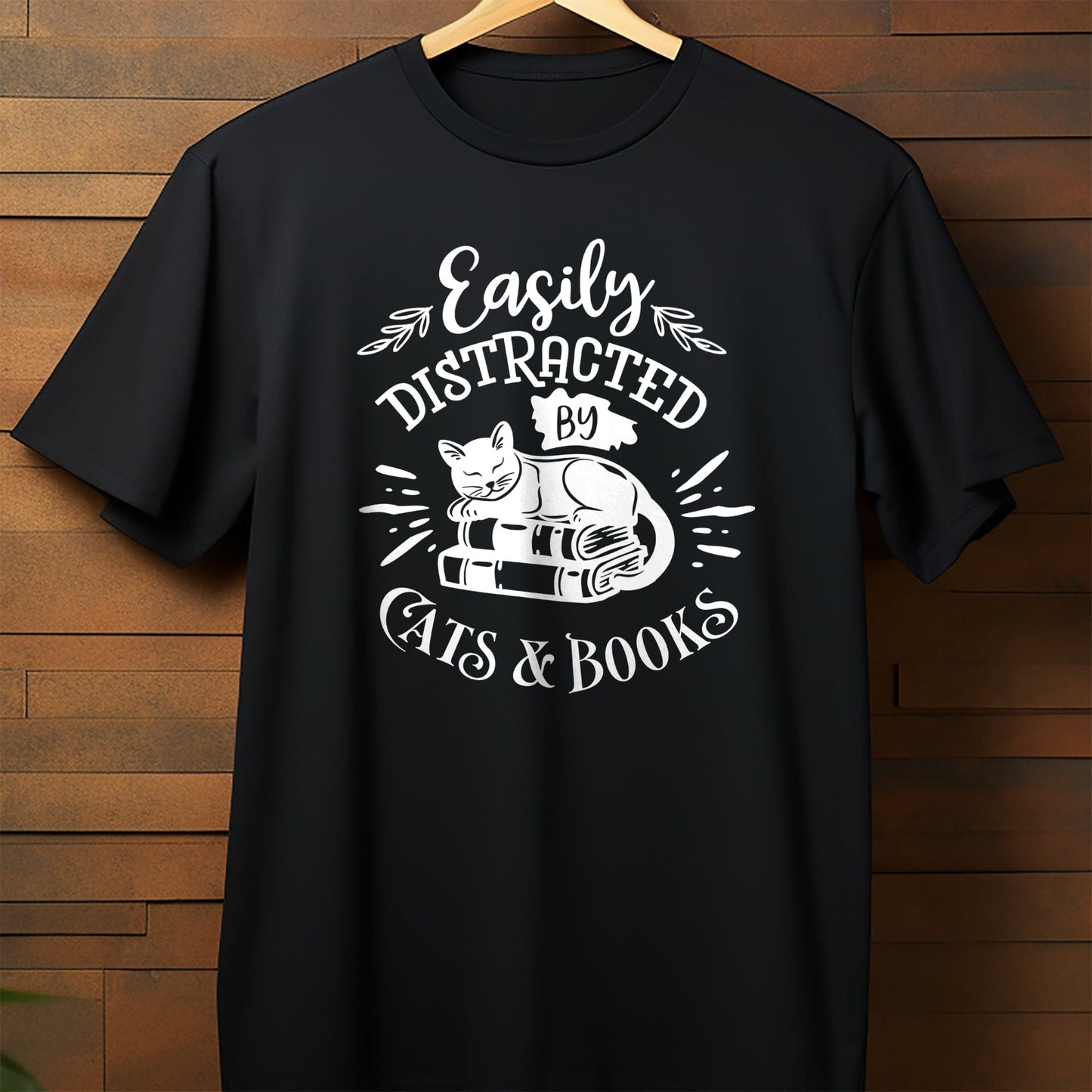 Easily Distracted Cats t-shirt