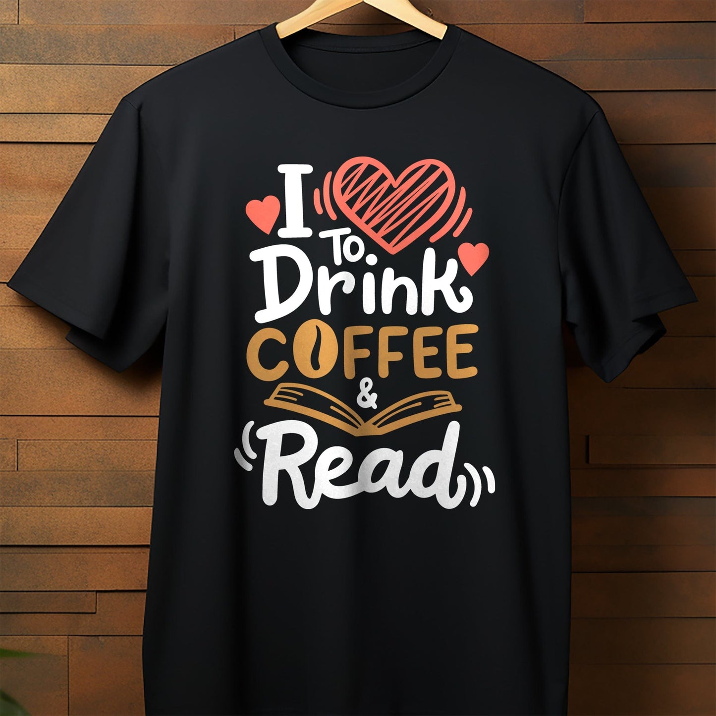 Drink Coffee & Read Books  Kids Tee