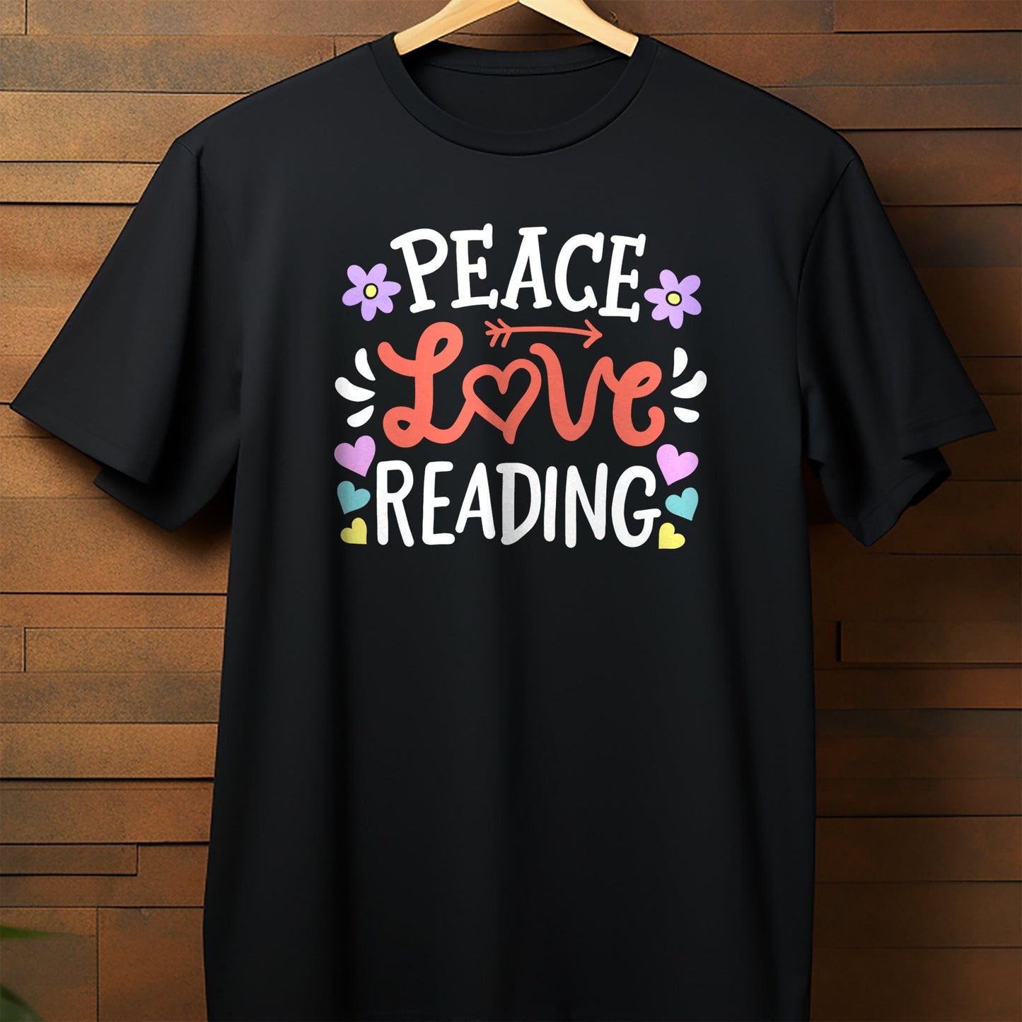 Peace, Love & Reading Kids Tee