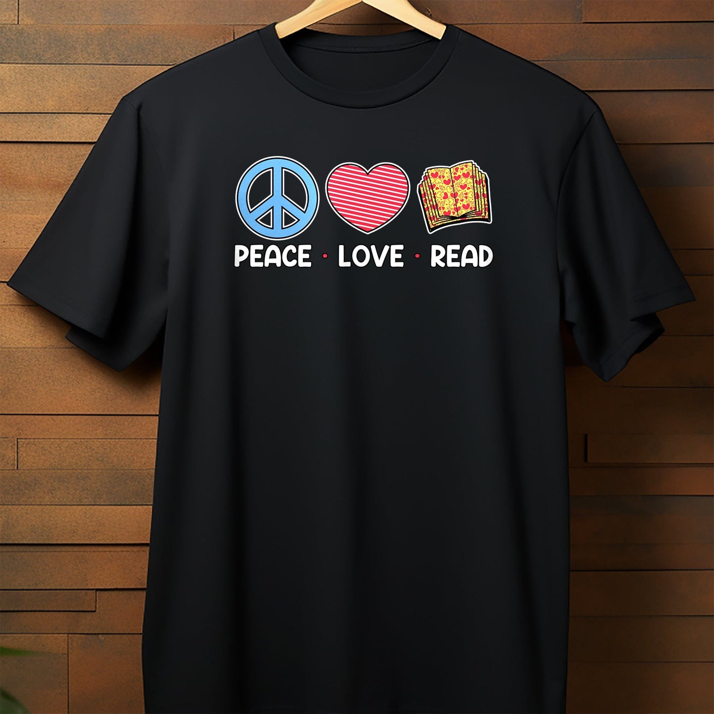 Peace Love Read T-shirt