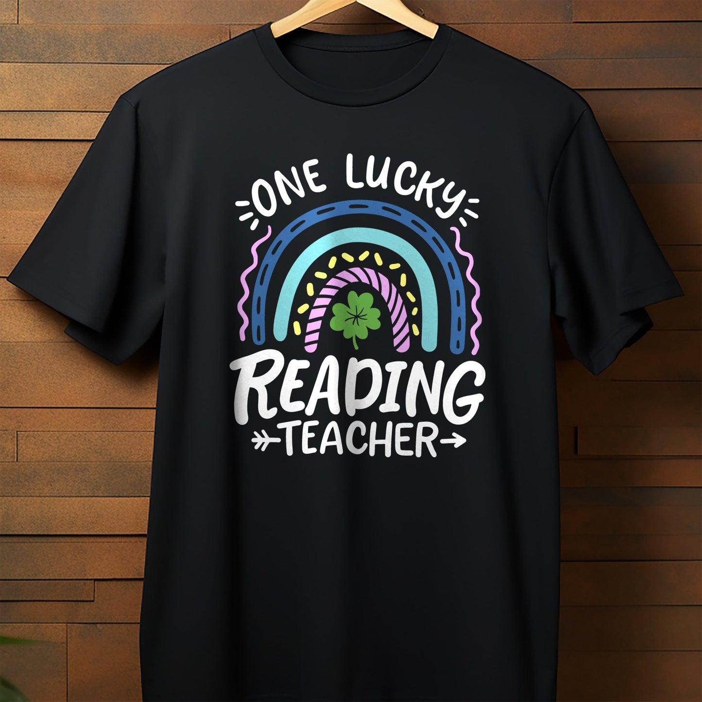 One Lucky Teacher Book T-Shirt