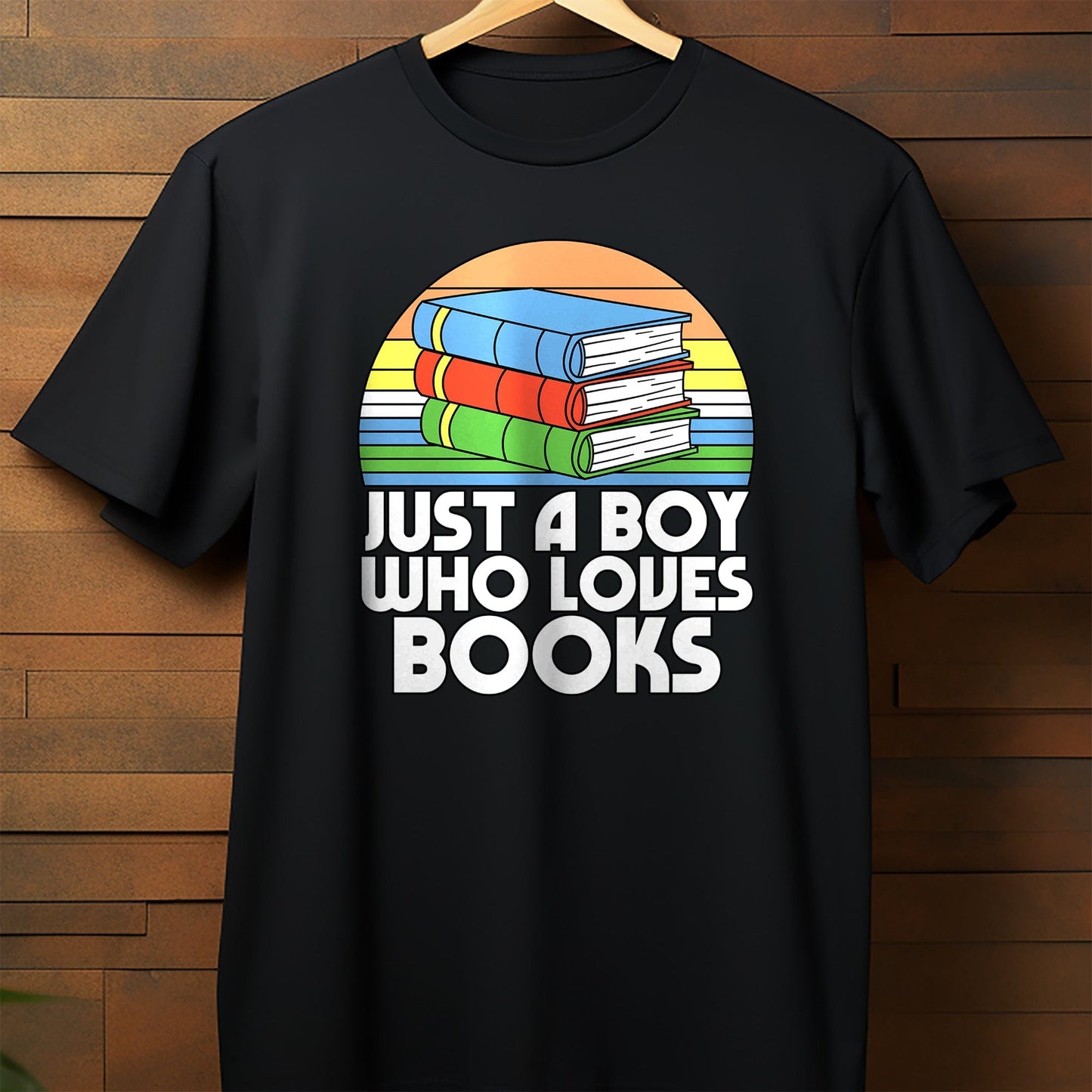 Just a Boy Who Loves Books  Kids Tee