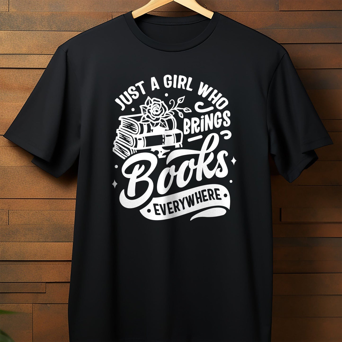 Just a Girl Who Brings Books T-shirt