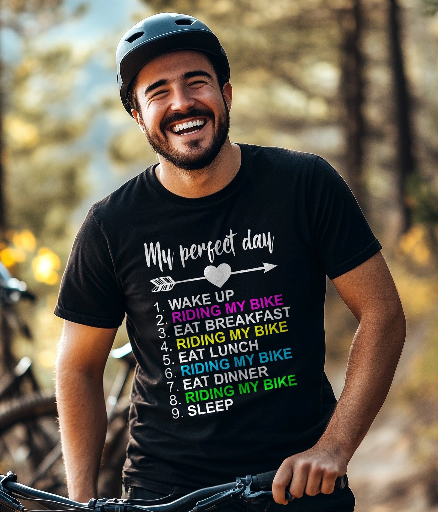 Cycling (197) T-Shirt - Perfect Day