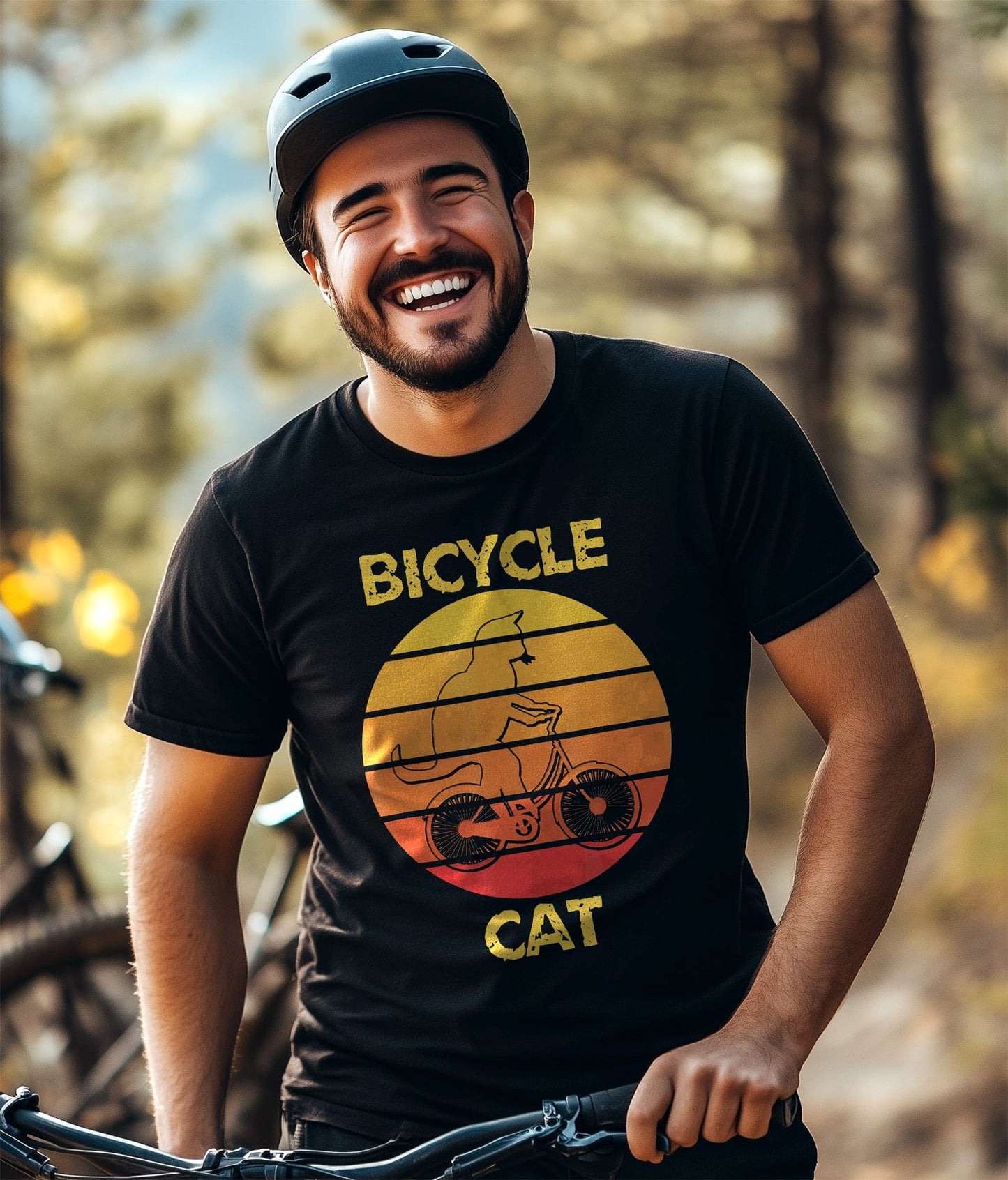Cycling Cat T-Shirt Purr-fectly