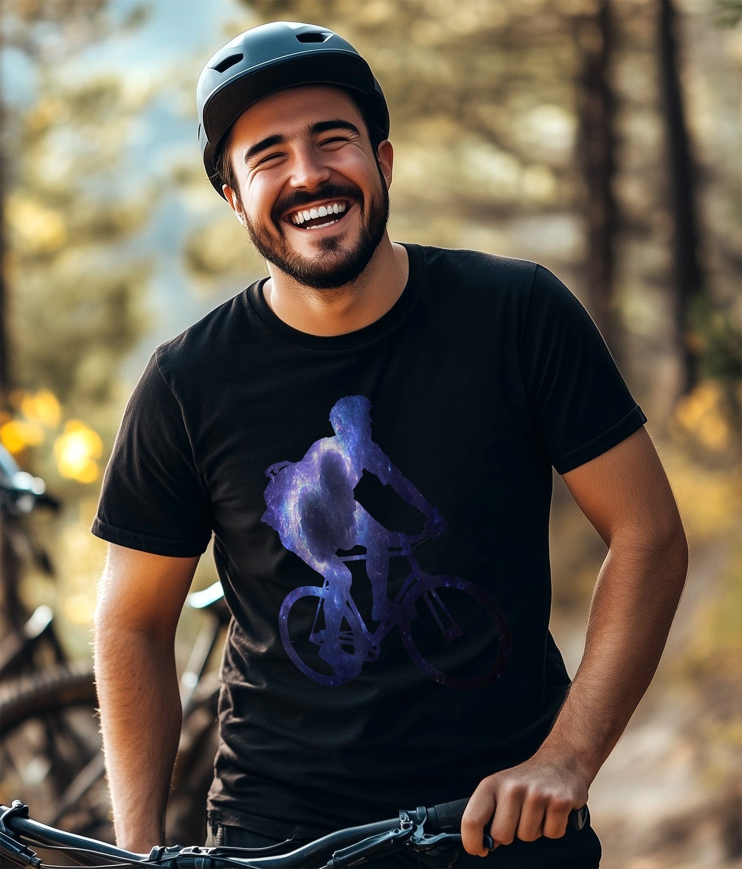 Cycling Galaxy T-Shirt