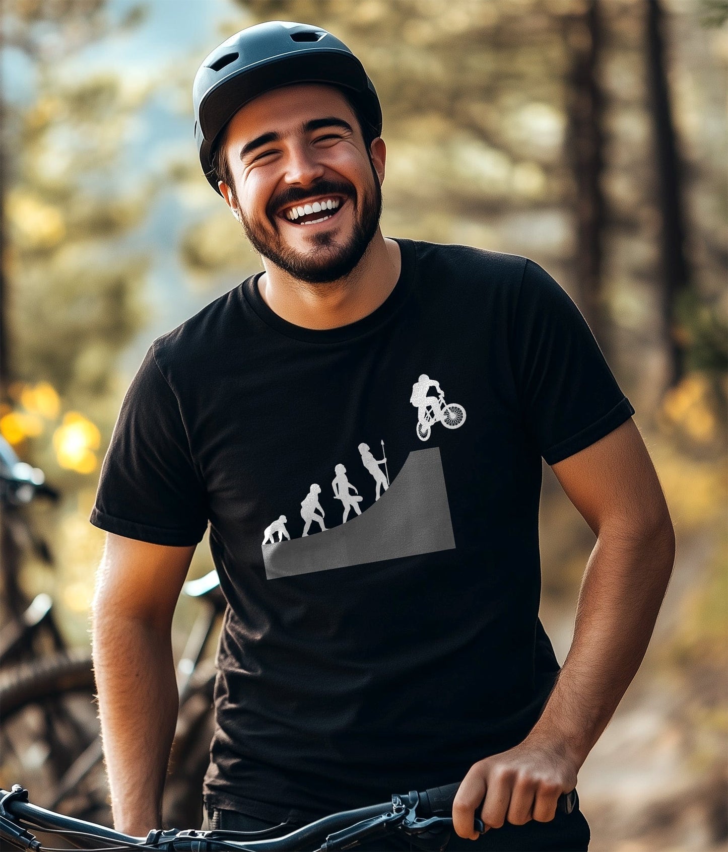 Cycling Evolution T-shirt Style001