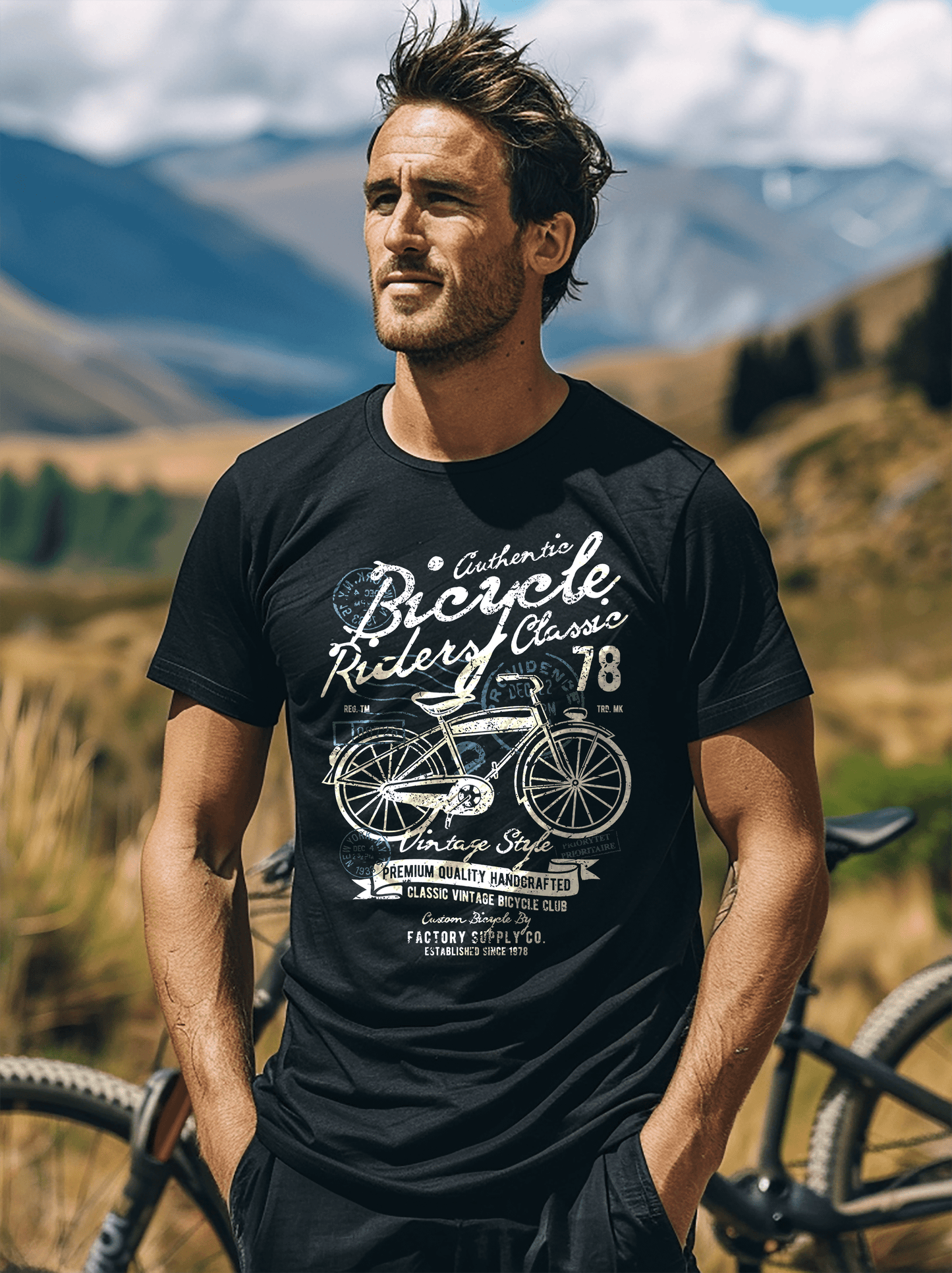 Authentic Bicycle TShirt Pedal