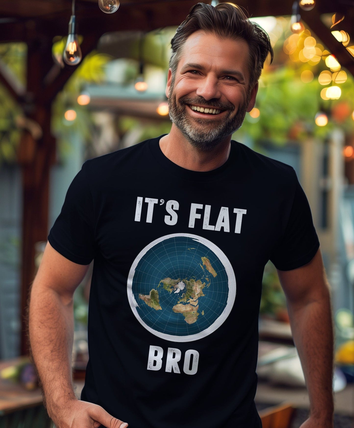 It's Flat Bro T-Shirt - Hilariously