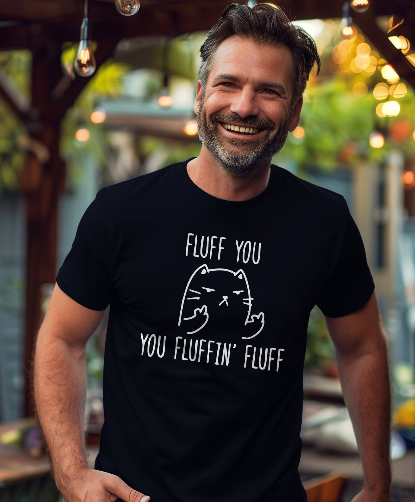 Fluff You Cat 4 T-shirt - Purr-fectly