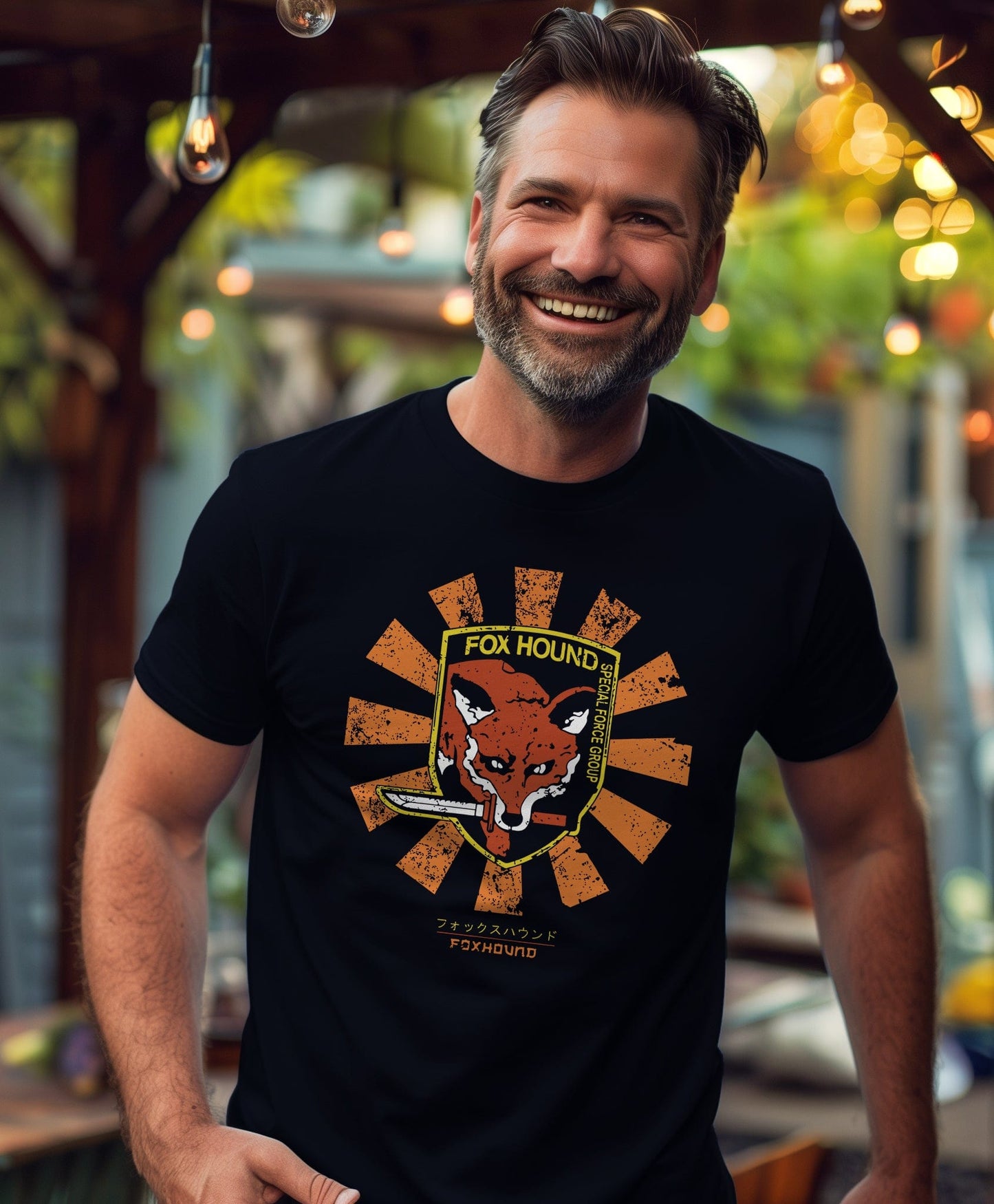 Foxhound Japanese Retro T-shirt -